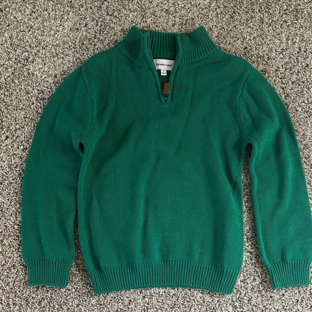 Sammy + Nat Green Kids Sweater